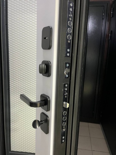 Эталон Б-11 (зеркало) Черная шагрень/Черный муар-Velluto Bianco фото 2